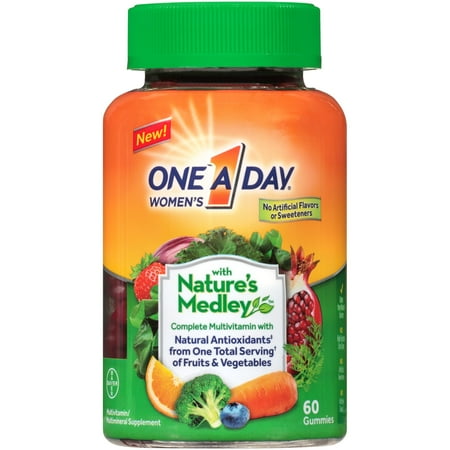 One A Day Women's with Nature's Medley Multivitamin Gummies, 60 Count