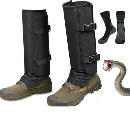 Snake Guards for Legs Waterproof Snake Proof Gaiters Adjustable Leg Protection