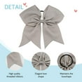 thumbnail image 4 of Vorkoi 2PCS Large Cheer Bows for Cheerleaders Hair Bows for Girls Softball Hair Bows Teen Girls College Sports Elastic Ponytail Holder School Cheerleading Hair Accessories 8 Inch Bows for Girls, 4 of 5