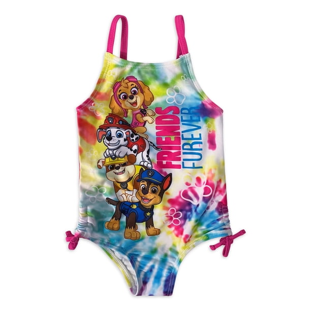 Colorful Doodle Paw One Piece Swimsuite main image 1
