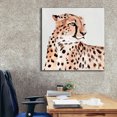 thumbnail image 6 of Epic Graffiti 'Saharan Cheetah I' by Annie Warren, Giclee Canvas Wall Art, 37"x37", 6 of 8