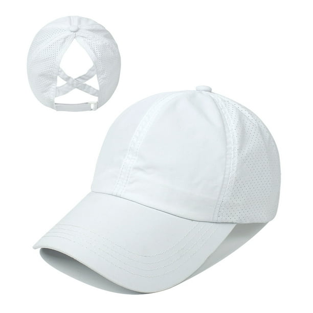 Wei Women’s Adjustable Athletic Trucker Hat Mesh Baseball Cap Dad Hat Washed Plain Baseball Cap, Retro Adjustable Dad Hats Gift For Men/Women,unstruct