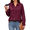 Wine Red, variant on MOYIKO Satin Button Down Shirts for Women Long Sleeve Collared Business Blouses Dressy Casual Work Tops