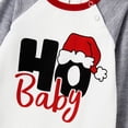thumbnail image 5 of Conjuntos de pijamas navideños a juego para toda la familia, con mangas raglán, pantalones a cuadros, 5 of 5