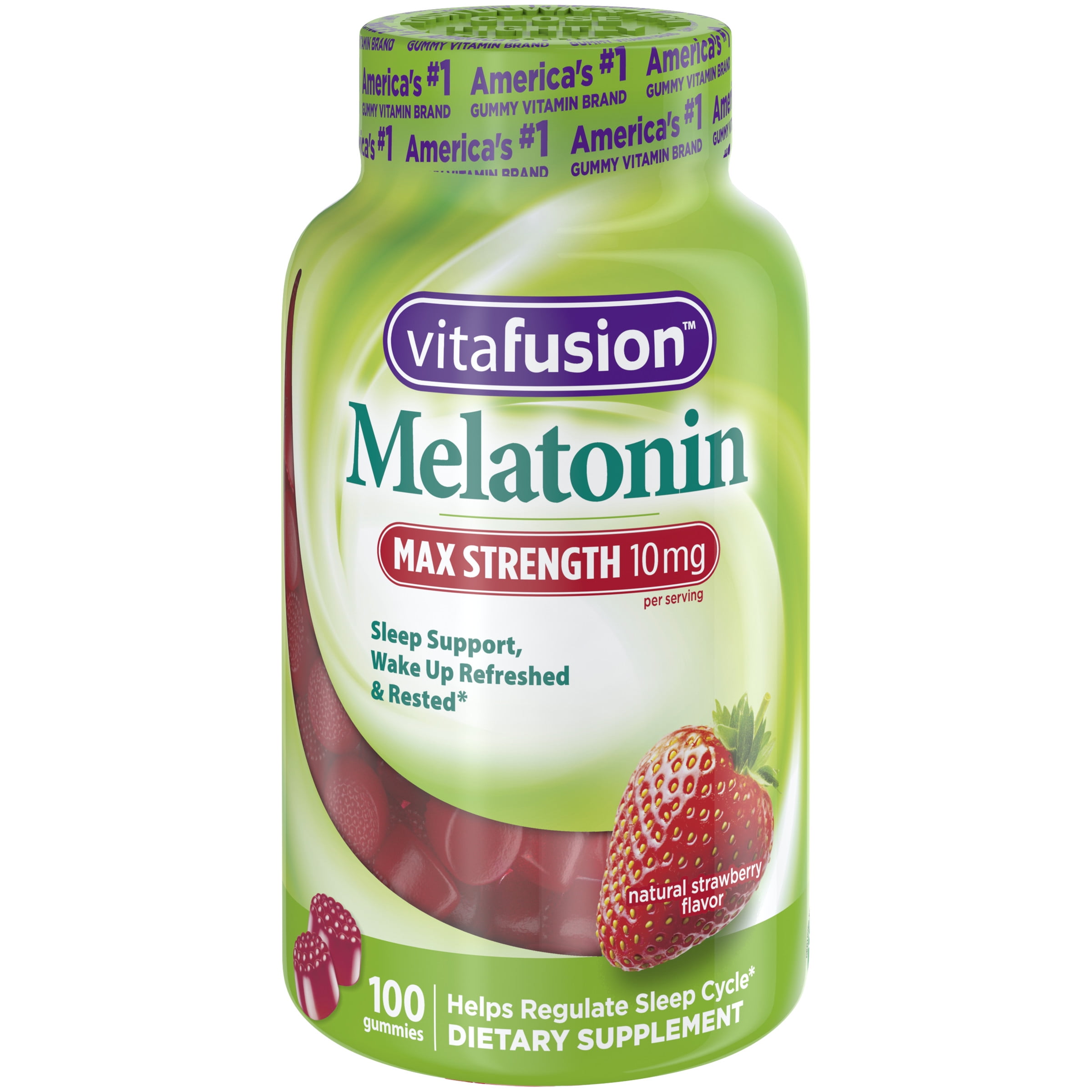 Vitafusion Max Strength Melatonin Gummies, 100 CT ... Vitafusion Max Strength Melatonin Gummies, 100 CT ...