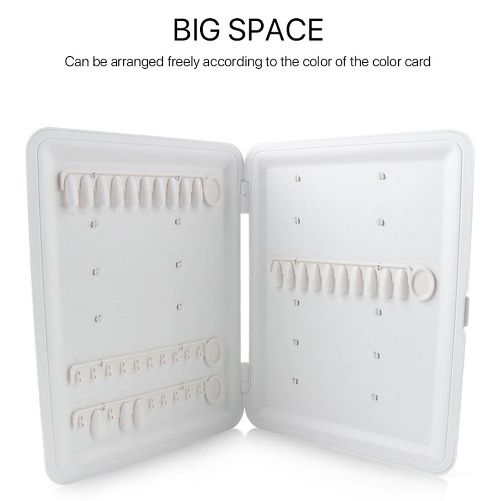 120 Colors Nail Color Display Book Disassemble Snap On Design with 120Pcs Tips White for Manicurist