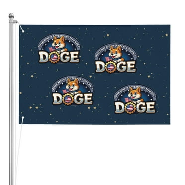 Doge Logo Flag Double Sided Flag 2x3ft For Home/Company/Indoor Outdoor Decoration Flags