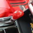 thumbnail image 5 of Cubierta de moldura de pomo de cambio de marchas de automóvil, pomo de consola central rojo para 2015-2019, 5 of 5