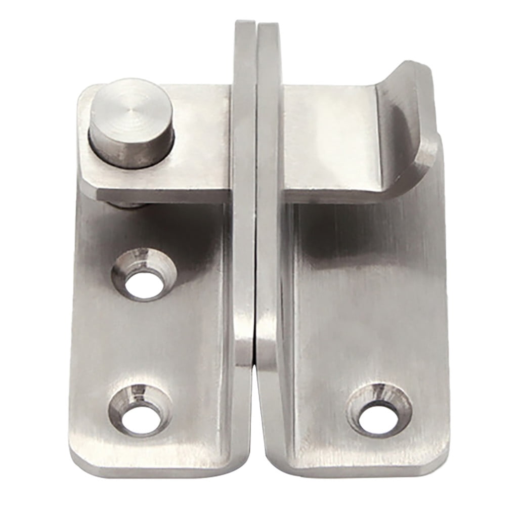 2PCS Stainless Steel Automatic Spring Bolt with Button Door Bolt Lock Lock Anti-Theft Thickening and Widening Door Bolt