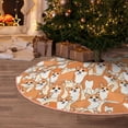 thumbnail image 5 of Sikiie Corgi Animal Nativity Christmas Tree Skirt, Jesus Christian Winter Holiday Tree Mat Decoration(30-48IN)36", 5 of 6