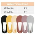 thumbnail image 3 of EALLCO 10 pairs Womens No Show Socks Low cut Invisible Non Slip Thin Silk Socks for Women, 3 of 7