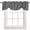 Black, variant on Fsddascl Cream Moire Tie Up Valance Curtains for Windows, Kitchen Curtains Window Treatments, Water Ripple Stripe Farmhouse Short Window Shades Valances for Bedroom Bathroom Cafe 42"x12"