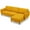 Yellow, variant on Kadyn Small Spaces Couch,Loveseat Sofa, Love Seats Furniture , Soft Couch,L-Shaped Fabric Sectional Sofa with Chaise Lounge and Solid Wood Legs-Navy