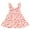 Pale peach, minnie mouse, variant on Disney Minnie Mouse Square Neck Ruffle Dress Toddler to Big Kid