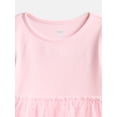 thumbnail image 2 of Wonder Nation Toddler Girls Party Dress with Long Sleeves, Sizes 12M-5T, 2 of 3