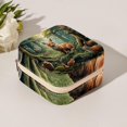 thumbnail image 5 of PhooArto Small Jewellery Box, Forest Animals Foxs Portable Travel Mini Jewelry Case for Women Leather Ring Organizer, 5 of 5