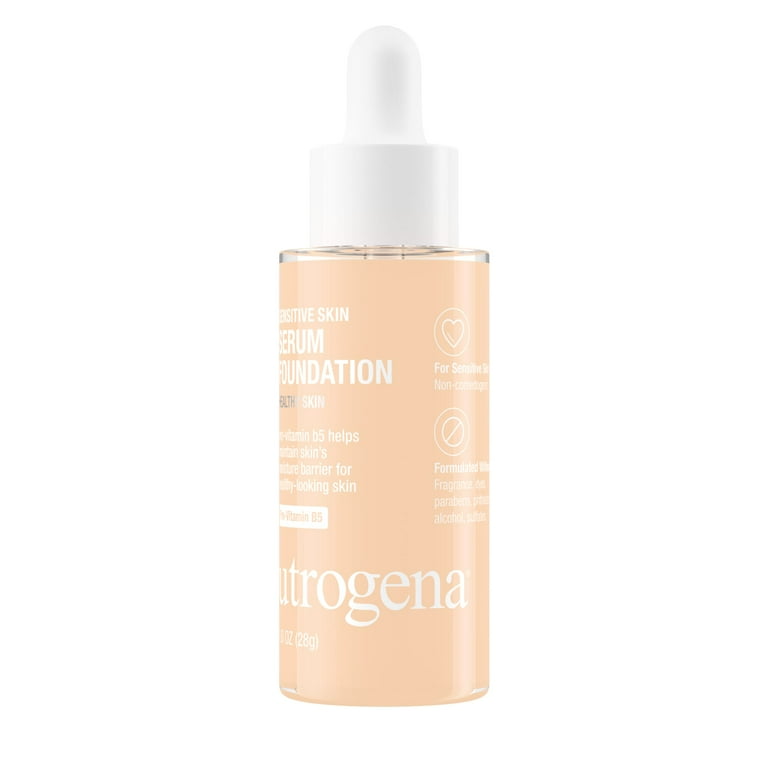 Neutrogena Sensitive Skin Serum Foundation, Light 01, 1 oz
