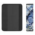 thumbnail image 3 of WYYP Blue Butterfly Blue Flower Bouquet Car Seat Belt Cover Pad Protect Neck Shoulder 2Pcs, 3 of 6