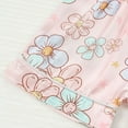 thumbnail image 5 of Fesfesfes Toddler Girls Pajamas Sets Print Turndown Collar Neck Tops And Short Sets Loose Baby Kids Sleepwear Home Clothing Pajamas Set, 5 of 9