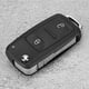 thumbnail image 5 of 2 Button Folding Flip Remote Key Replacement Case Shell Fit for VW GOLF IV POLO TRANSPORTER, 5 of 5