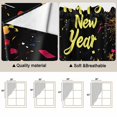 thumbnail image 3 of Happy New Year Kitchen Window Curtains, Swag Curtains Valance for Bedroom Living Room Bathroom, Colorful Abstract Art Rod Pocket Window Treatment Curtain Block Drapes 2 Panels 36"x63", 3 of 9