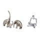 thumbnail image 5 of Figuras creativas abstractas de elefantes pensadores familiares, esculturas de animales de cerámica, adornos para la sala de estar, decoración de esta, 5 of 8