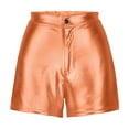 thumbnail image 2 of Hrsba Active Shorts for Women Metallic Candy Color Stretch Fitted Summer Sports Daily Wear Bottoms, 2 of 5