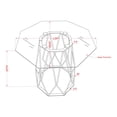 thumbnail image 5 of Parisa Octagon Glass Top End Table, White, 5 of 5