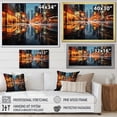 thumbnail image 4 of Designart "Cityscape modern Reflections II" Cityscapes Wall Decor, 4 of 5