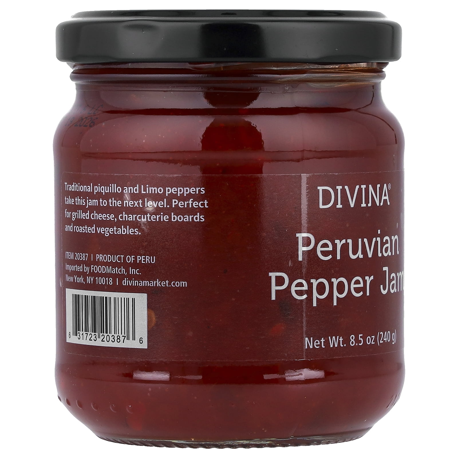 Divina 385895 8.5 oz Peruvian Pepper Jam - Pack of 12