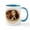 White/Blue Inside, variant on CafePress - Cavalier King Charles Spaniel Mugs - 11 oz Ceramic Mug - Novelty Coffee Tea Cup