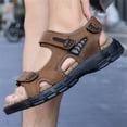 thumbnail image 4 of YOURDIARY Men's Outdoor Sandals Beach Sandals Open Toe Fisherman Sandal, 4 of 7