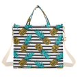 thumbnail image 7 of FORMRS Womens Corduroy Tote Bag Crossbody Shoulder Purse Handbag with Detachable Strap, Pineapple Stripes Pattern, 7 of 7