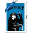 thumbnail image 3 of Chimpy - You're Number One Wall Poster, 14.725" x 22.375", Framed, 3 of 5