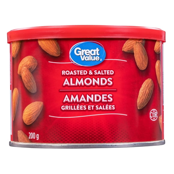 Amandes grillées et salées Great Value 200 g