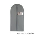 thumbnail image 4 of Hanging Garment Bags for Closet Storage, Dust-Proof Suit Protector Cover Bag with Zipper for Long Dresses, Suit, Coat Closet Clothes Storage 23.6 x 55.1 in, 4 of 5