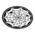 thumbnail image 2 of JeashCHAT Spider Web Halloween Round Area Rug, Gothic Decor Circle Living Room Rug Scary Spiders Circular Carpet Halloween Decorations Floor Mat for Sofa Coffee Table, 2 Feet Diameter, 2 of 4