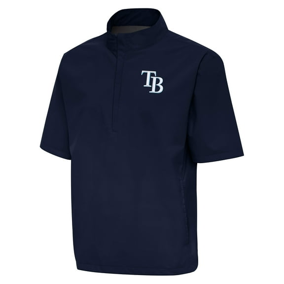 Men's Antigua Navy Tampa Bay Rays Brisk Quarter-Zip Wind Shirt