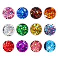 thumbnail image 1 of Set de Brillantina LICOOL GLITTER 12 Colores Hexágono Grueso Holográfico 3 mm, 1 of 7