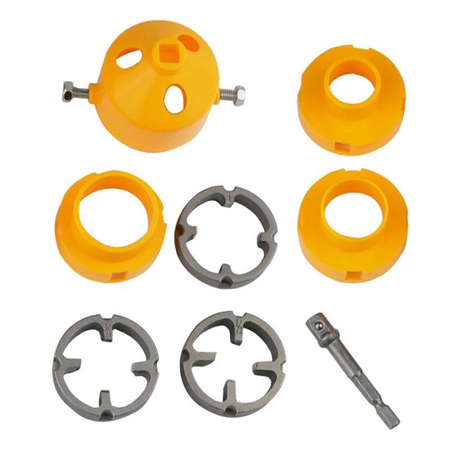 8pcs Drill To Pipe Threader Adapter Set Thread Maker Tool For Home DIY Plumbing And Professional Repair Projects