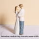 thumbnail image 5 of Pareja estatua toppers de pastel de boda, figura de novia y novio, 5 of 5