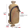 thumbnail image 4 of Travel Bag Portable First Aid Kit Bag Molle Phone Pouch Army EDC Tool Black-S, 4 of 5