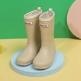 thumbnail image 4 of Non-Slip Kids Rain Boots Child Shoes, Khaki, Sizes 13M-3.5M, 4 of 4