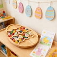 thumbnail image 5 of Easter Serving Tray Egg-Shaped Wooden Serving Platter Rustic Easter Charcuterie Board Wooden Cutting Board Appetizer Plates for Party Display Kitchen Use, 5 of 6