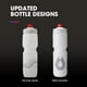 thumbnail image 3 of HidraPak | Botella Polar - Botella de agua ligera para bicicleta Breakaway Surge, paquete de 2 - Botella exprimible de alto flujo, para ciclismo y deportes (blanco, 740 ml / 25 oz), 3 of 7
