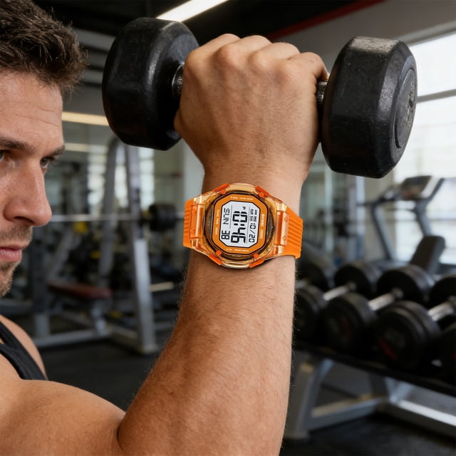 Digital Multifunctional Waterproof Watch Practical Electronic Wristwatch For Daily Casual Wear