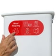 thumbnail image 3 of 4pcs colors for mixed recycling stickers special trash can stickers decorative waterproof, 3 of 6