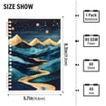 thumbnail image 2 of FORMRS 1-Subject Spiral Notebook 8" x 5" College Ruled 60 Refillable Sheet A5 Hard Cover, 2 Pack, Dark Mountains, 2 of 7