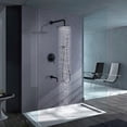 thumbnail image 2 of Three Functions Complete Shower System, Shower Faucet Set with Bathroom Bathtub Faucet with Rough-in Valve, 2 of 5