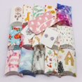 thumbnail image 2 of 10 cajas de almohada grandes hechas a mano de 8 x 5,5 x 2 cm con ventanas, caja de embalaje de regalo de Navidad feliz de color blanco/cuero, regalo de Navidad, 2 of 5